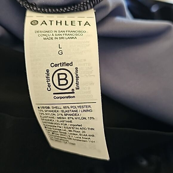 ATHLETA Exhilarate Velvet Crop A-C, Size Large,  NWT - Picture 10 of 10